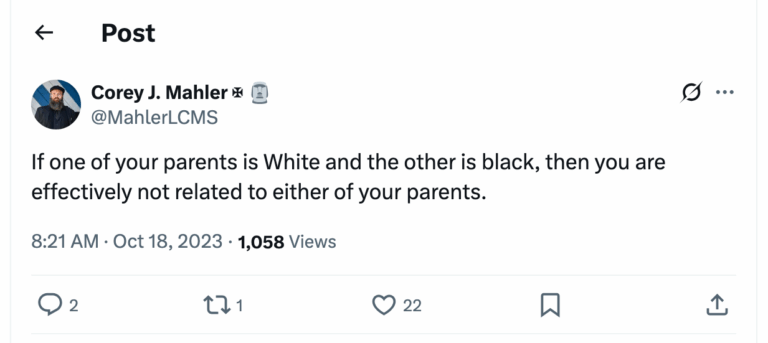 Post [149] by Corey J. Mahler ✠ on 10/18/2023