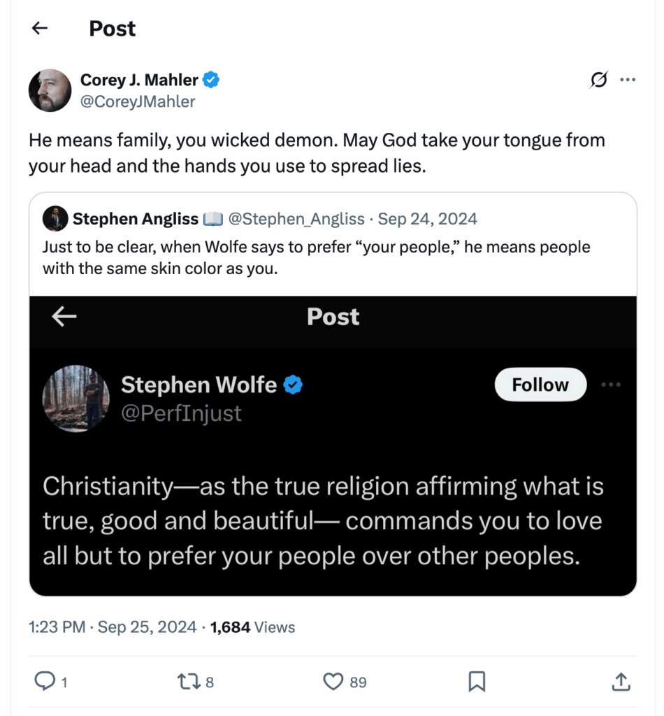 Post [2] by Corey J. Mahler on 09/24/2024