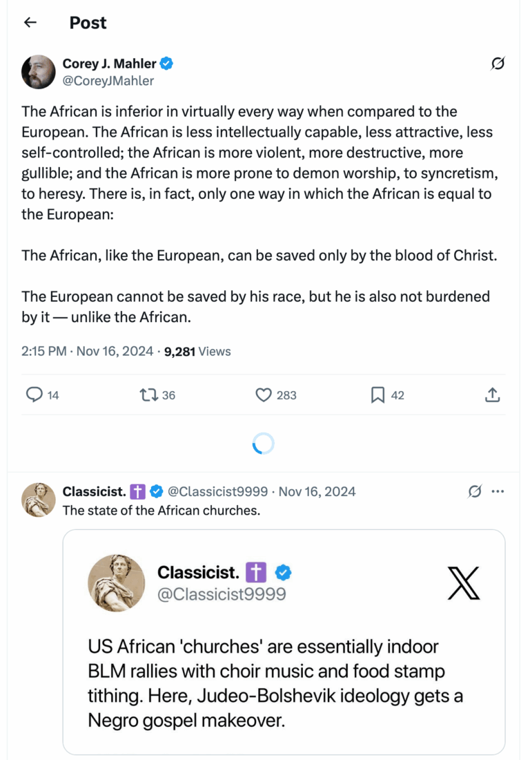 Post [4] by Corey J. Mahler on 11/16/2024