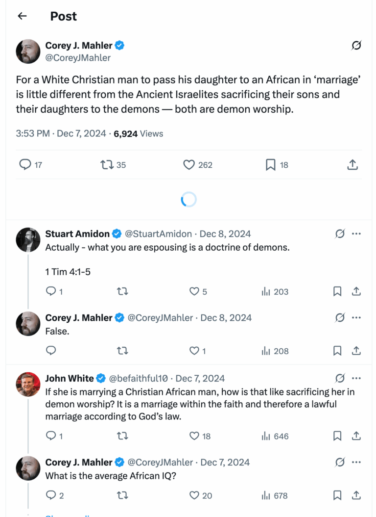 Post [7] by Corey J. Mahler on 12/07/2024