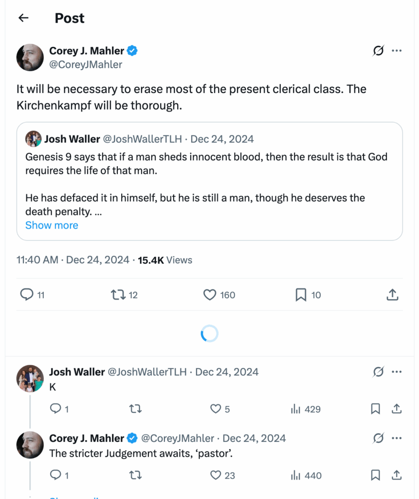 Post [17] by Corey J. Mahler on 12/24/2024