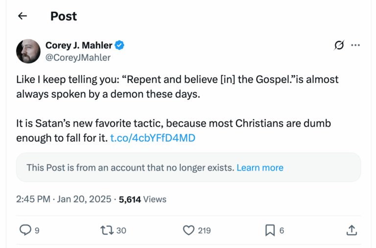 Post [24] by Corey J. Mahler on 01/20/2025