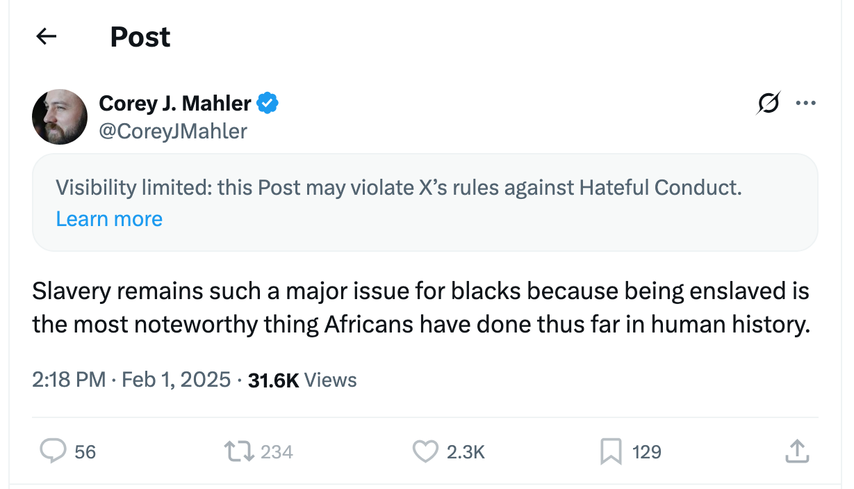 Post [33] by Corey J. Mahler on 02/01/2025