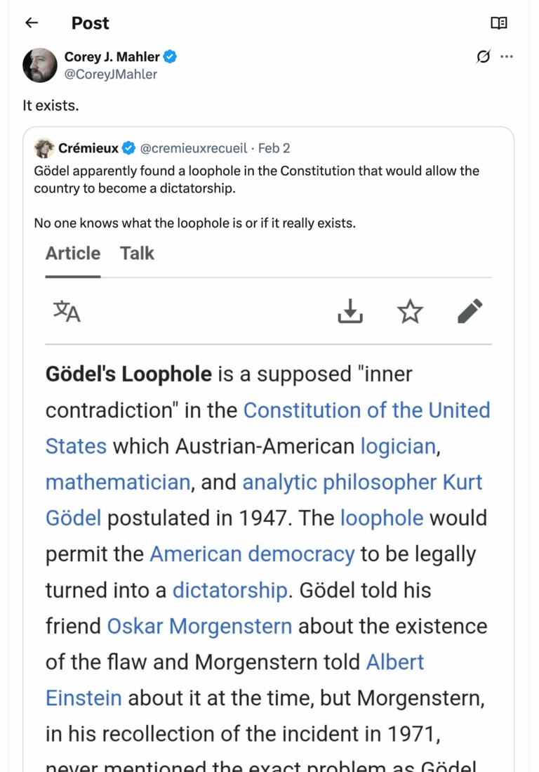 Post [34] by Corey J. Mahler on 02/02/2025