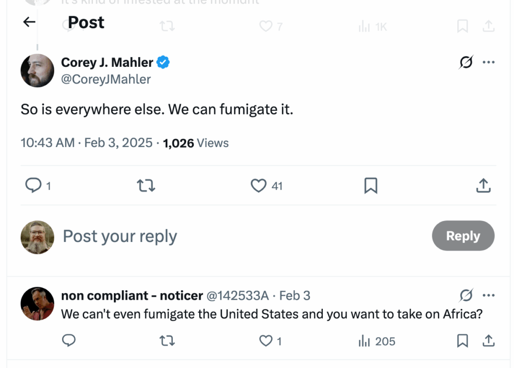 Post [37] by Corey J. Mahler on 02/03/2025