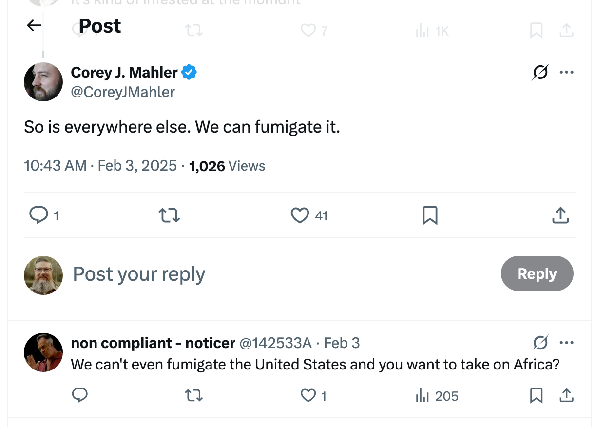 Post [37] by Corey J. Mahler on 02/03/2025