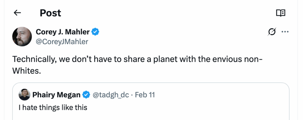 Post [41] by Corey J. Mahler on 02/11/2025