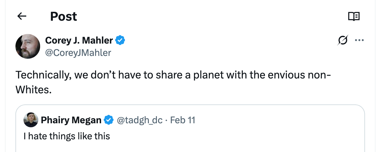 Post [41] by Corey J. Mahler on 02/11/2025