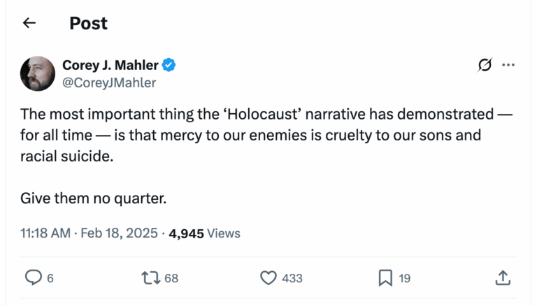 Post [44] by Corey J. Mahler on 02/18/2025