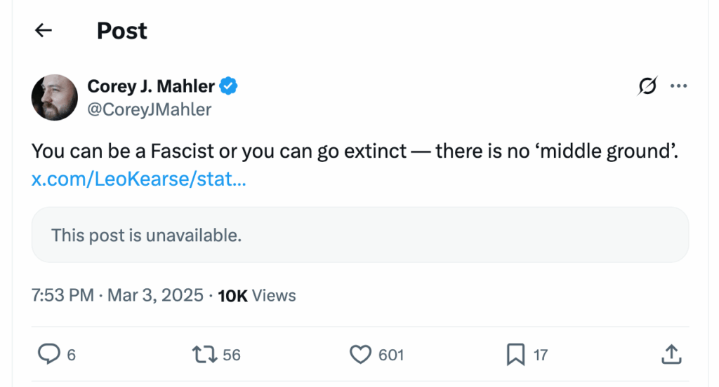 Post [49] by Corey J. Mahler on 03/04/2025