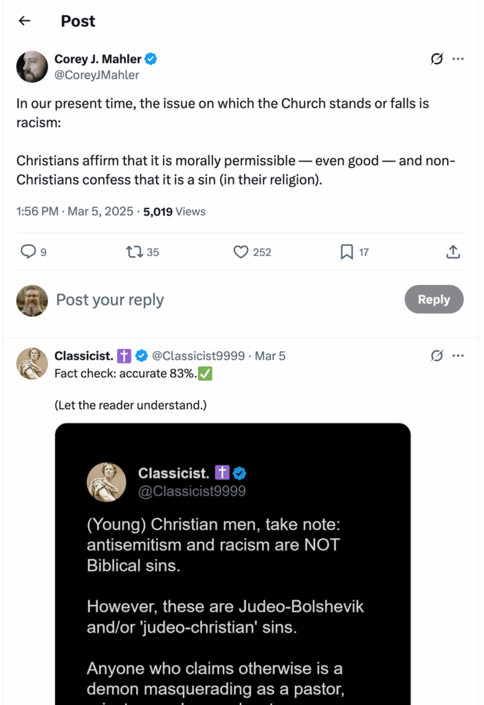 Post [50] by Corey J. Mahler on 03/05/2025