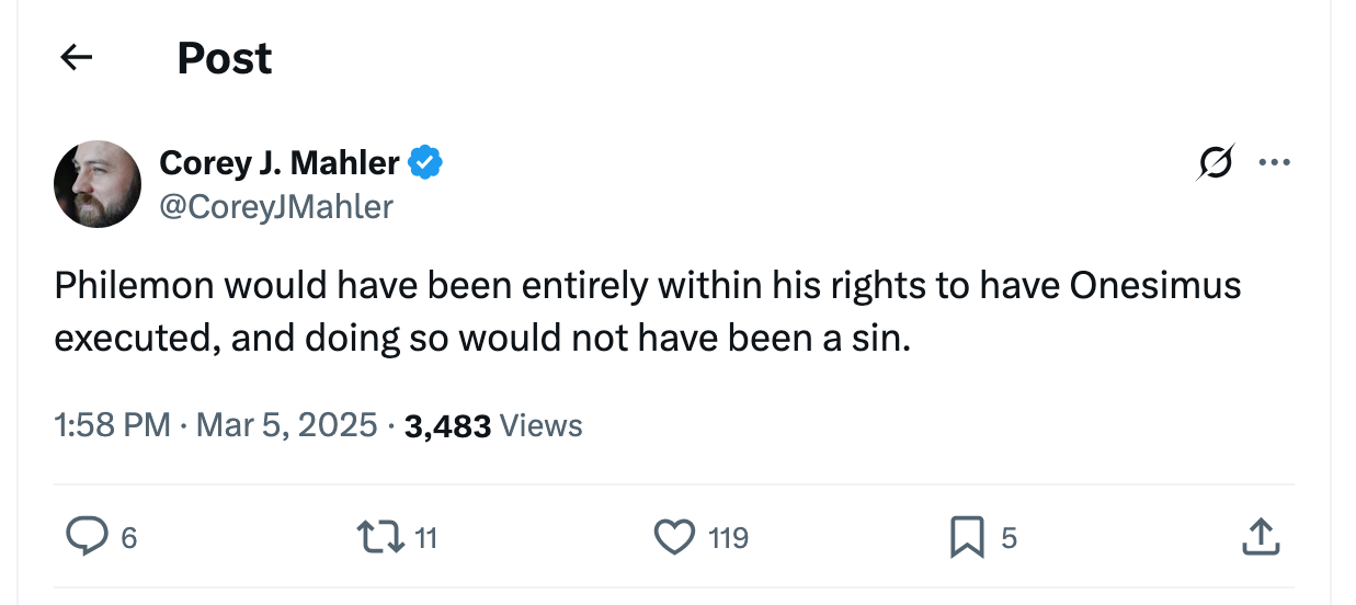 Post [51] by Corey J. Mahler on 03/05/2025