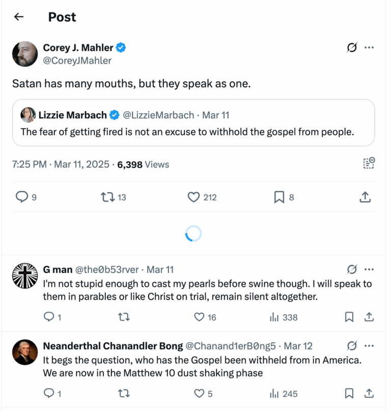 Post [52] by Corey J. Mahler on 03/11/2025