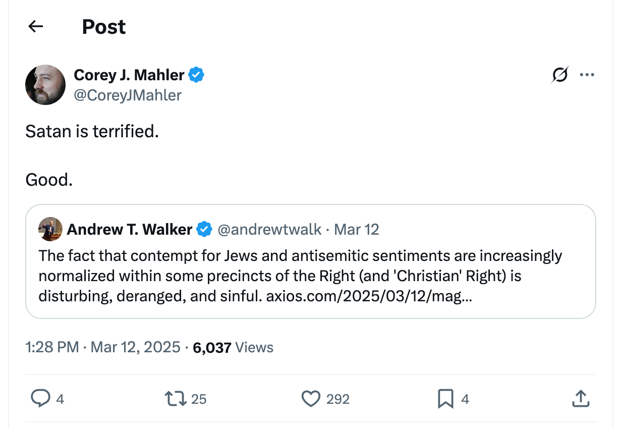 Post [53] by Corey J. Mahler on 03/12/2025