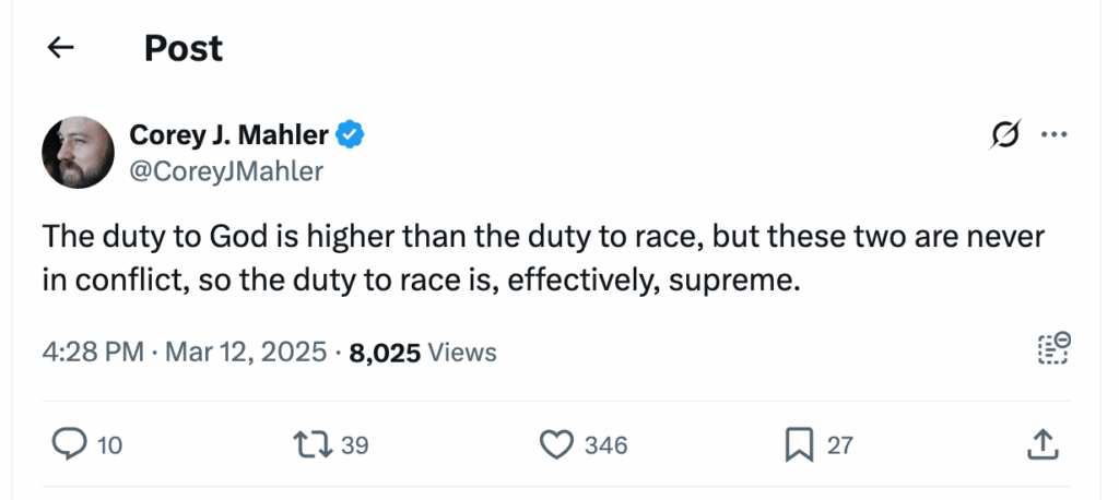 Post [54] by Corey J. Mahler on 03/12/2025