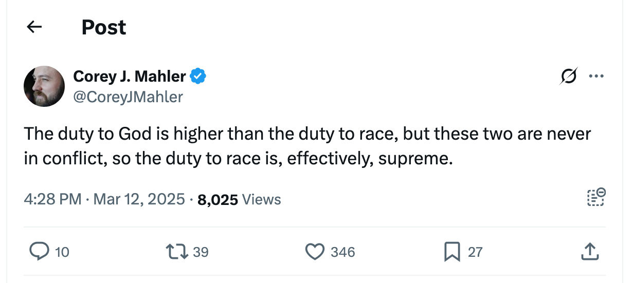 Post [54] by Corey J. Mahler on 03/12/2025