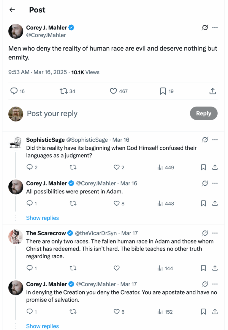 Post [58] by Corey J. Mahler on 03/16/2025