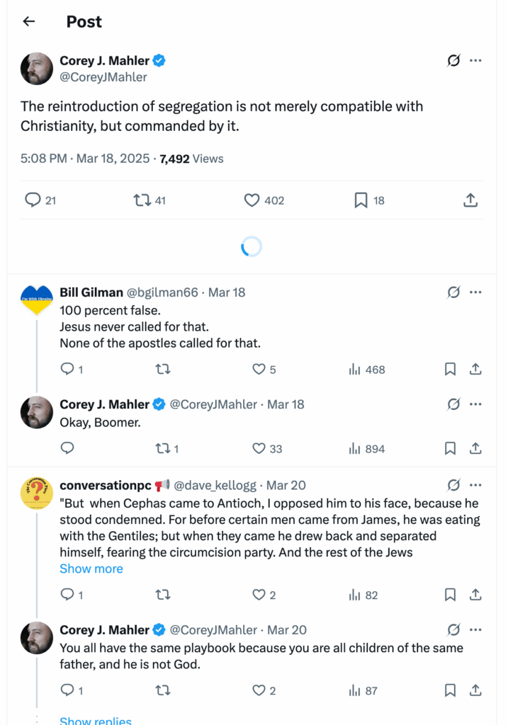 Post [63] by Corey J. Mahler on 03/18/2025