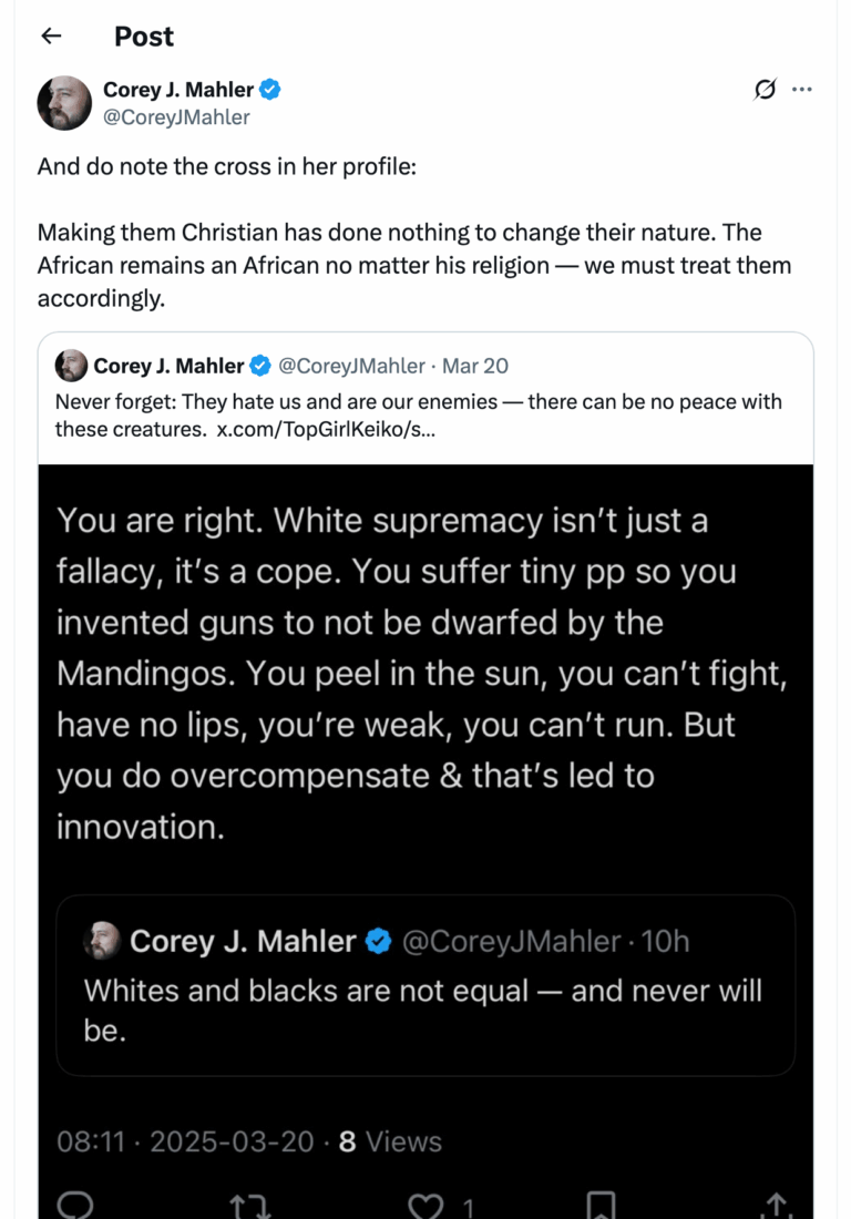 Post [66] by Corey J. Mahler on 03/20/2025