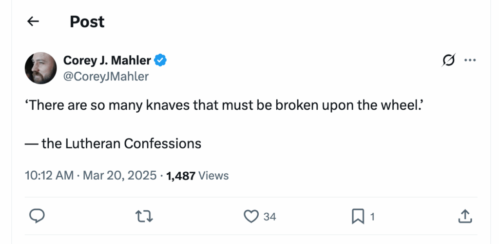 Post [67] by Corey J. Mahler on 03/20/2025