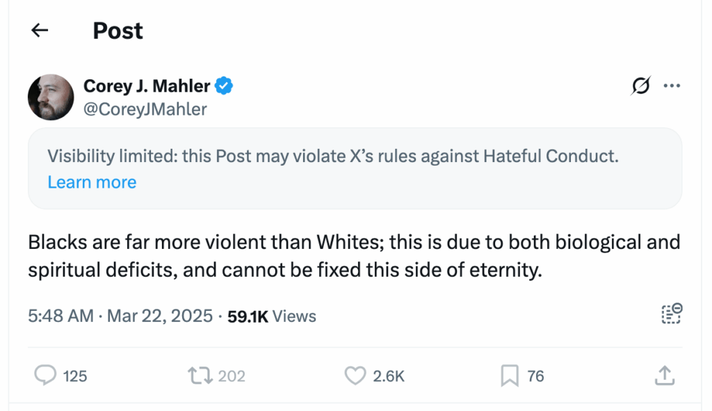 Post [72] by Corey J. Mahler on 03/22/2025