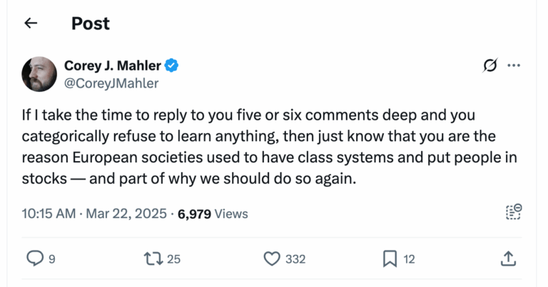 Post [74] by Corey J. Mahler on 03/22/2025