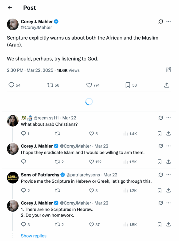 Post [75] by Corey J. Mahler on 03/22/2025