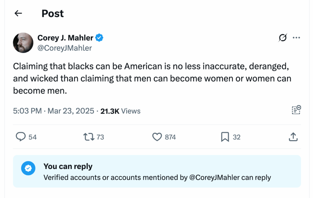 Post [79] by Corey J. Mahler on 03/23/2025