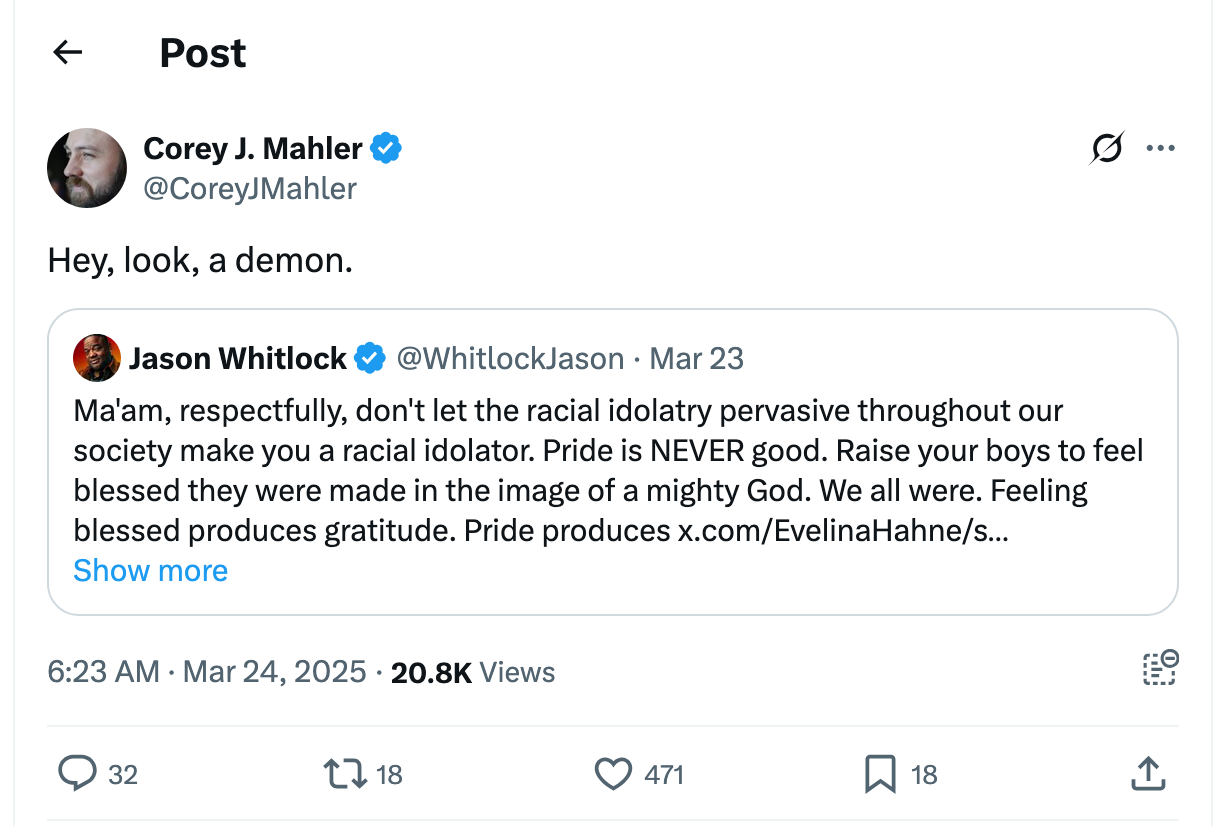 Post [81] by Corey J. Mahler on 03/23/2025