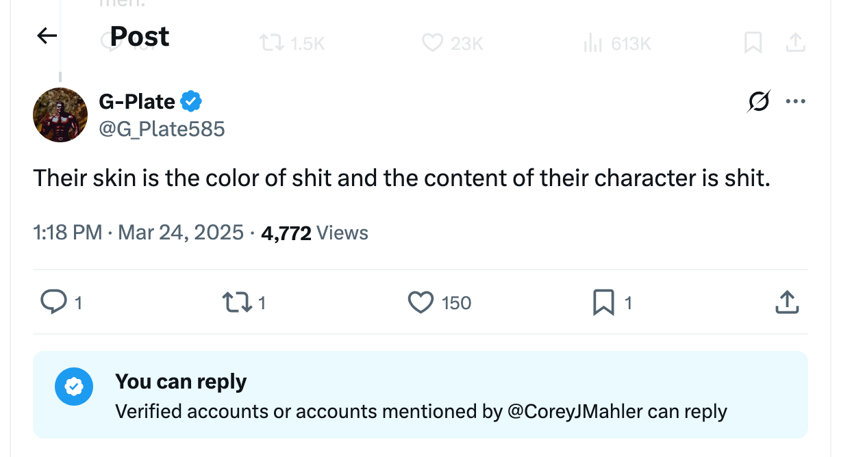 Post [141] by Corey J. Mahler on 03/24/2025