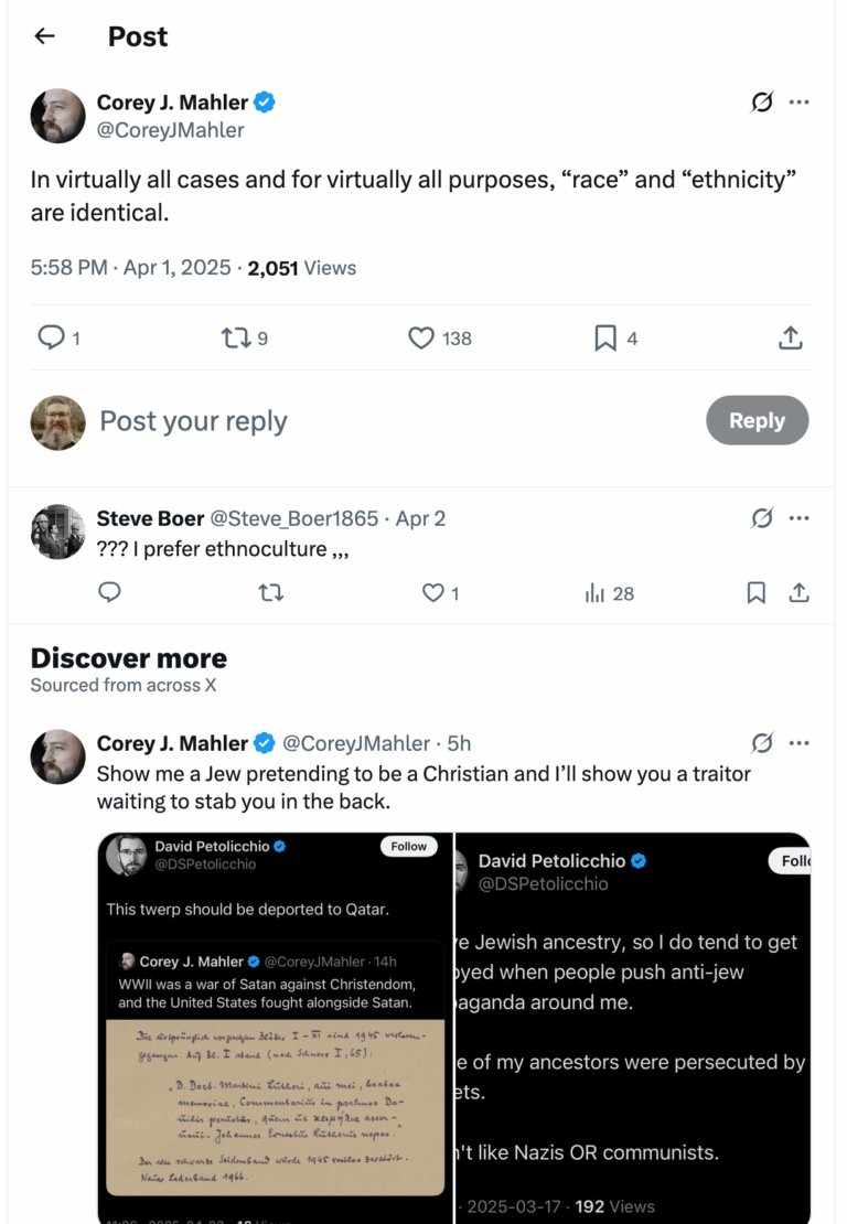 Post [97] by Corey J. Mahler on 04/01/2025