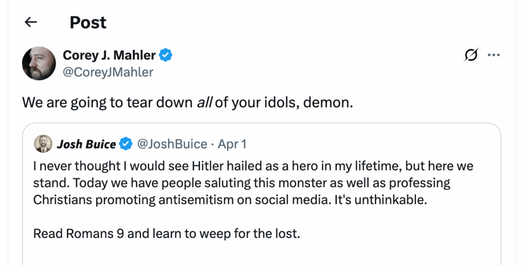 Post [98] by Corey J. Mahler on 04/01/2025