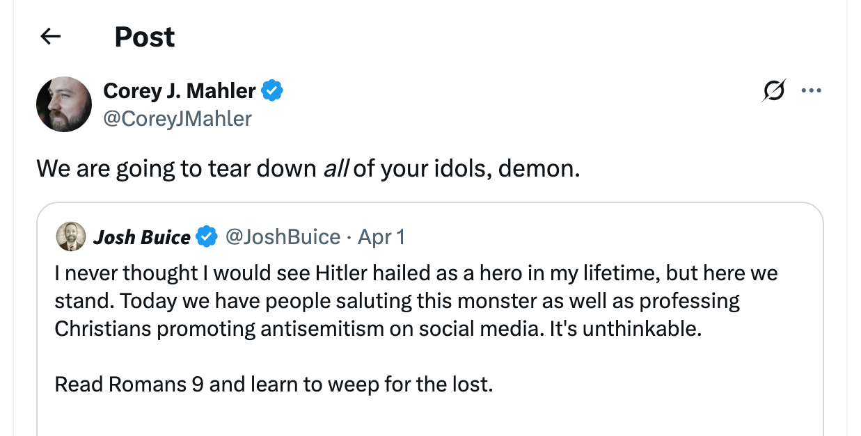 Post [98] by Corey J. Mahler on 04/01/2025