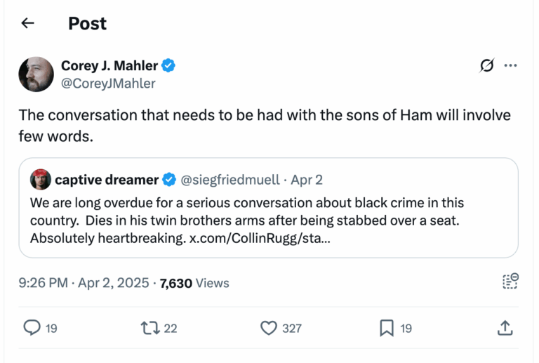 Post [102] by Corey J. Mahler on 04/03/2025