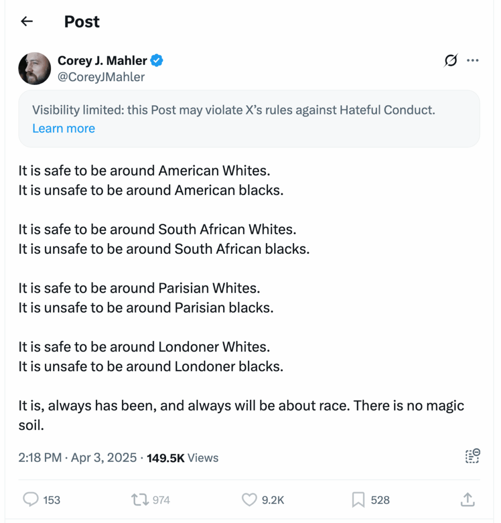 Post [105] by Corey J. Mahler on 04/03/2025