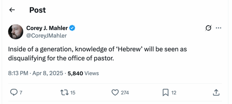 Post [120] by Corey J. Mahler on 04/09/2025