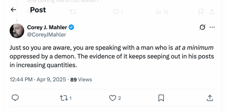 Post [125] by Joshua Haymes on 04/09/2025