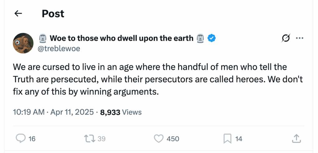 Post [159] by Woe to those who dwell upon the earth on 04/11/2025