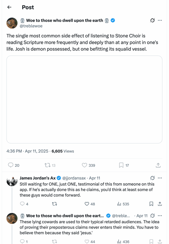 Post [160] by Woe to those who dwell upon the earth on 04/11/2025