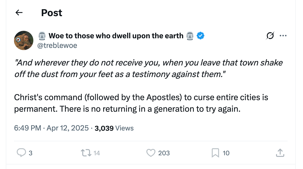 Post [162] by Woe to those who dwell upon the earth on 04/12/2025