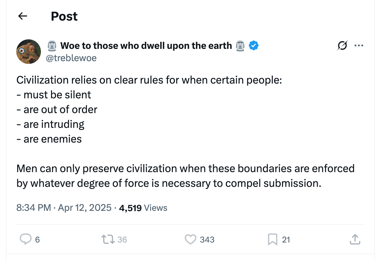 Post [163] by Woe to those who dwell upon the earth on 04/13/2025