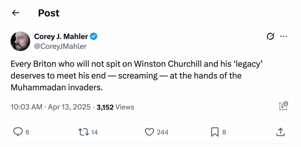 Post [134] by Corey J. Mahler on 04/13/2025