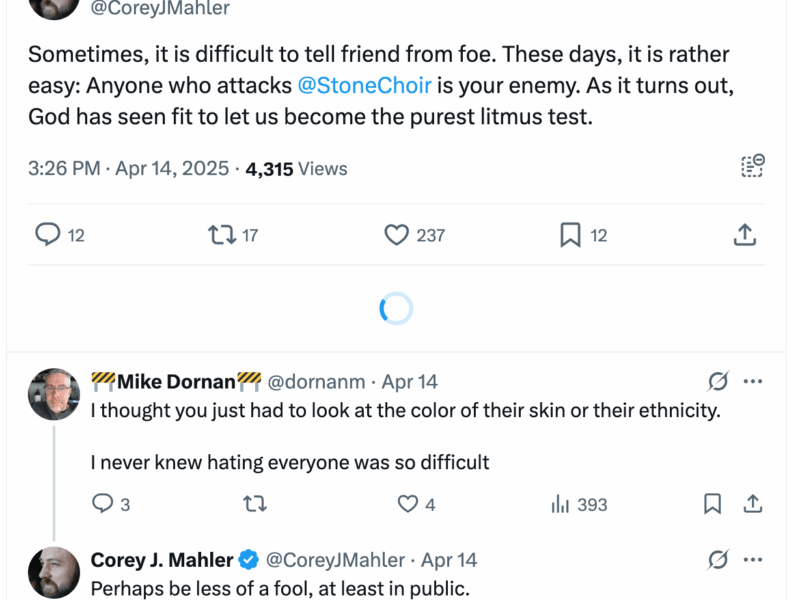 Post [138] by Corey J. Mahler on 04/14/2025