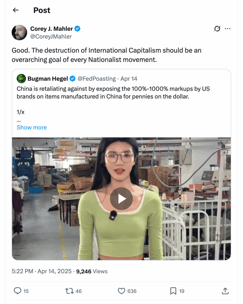 Post [140] by Corey J. Mahler on 04/14/2025